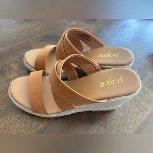 J.Crew Suede Wedge Sandals
